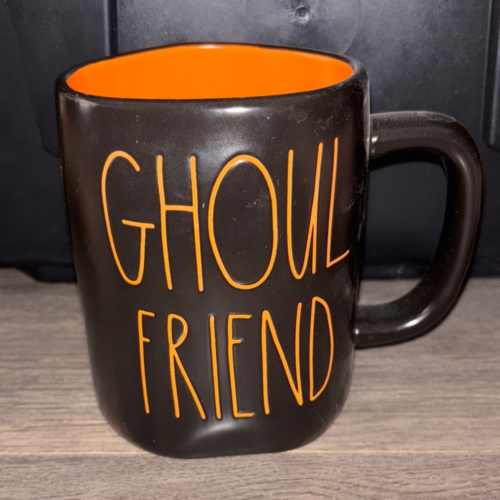 Rae Dunn- Halloween Black and Orange Mug - Ghoul Friend